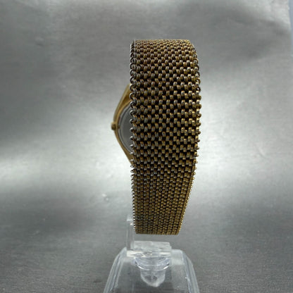 Citizen CQ Crystron Watch Men 38mm Silver Dial Gold Tone Daydate 4-860250 NewBat7