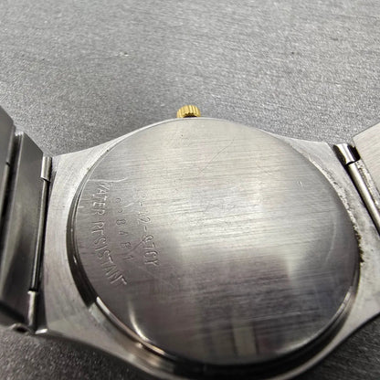 Movado Museum Watch Men 32mm Black Dial Two Tone 86-A2-876Y New Battery W/Box11