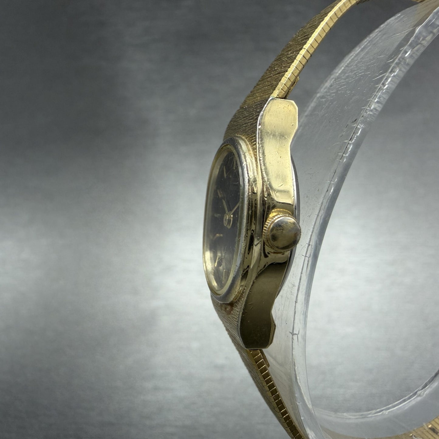 Citizen CQ Watch Women 16mm Black Dial Gold Tone Oval 3220-S16598 New Battery2