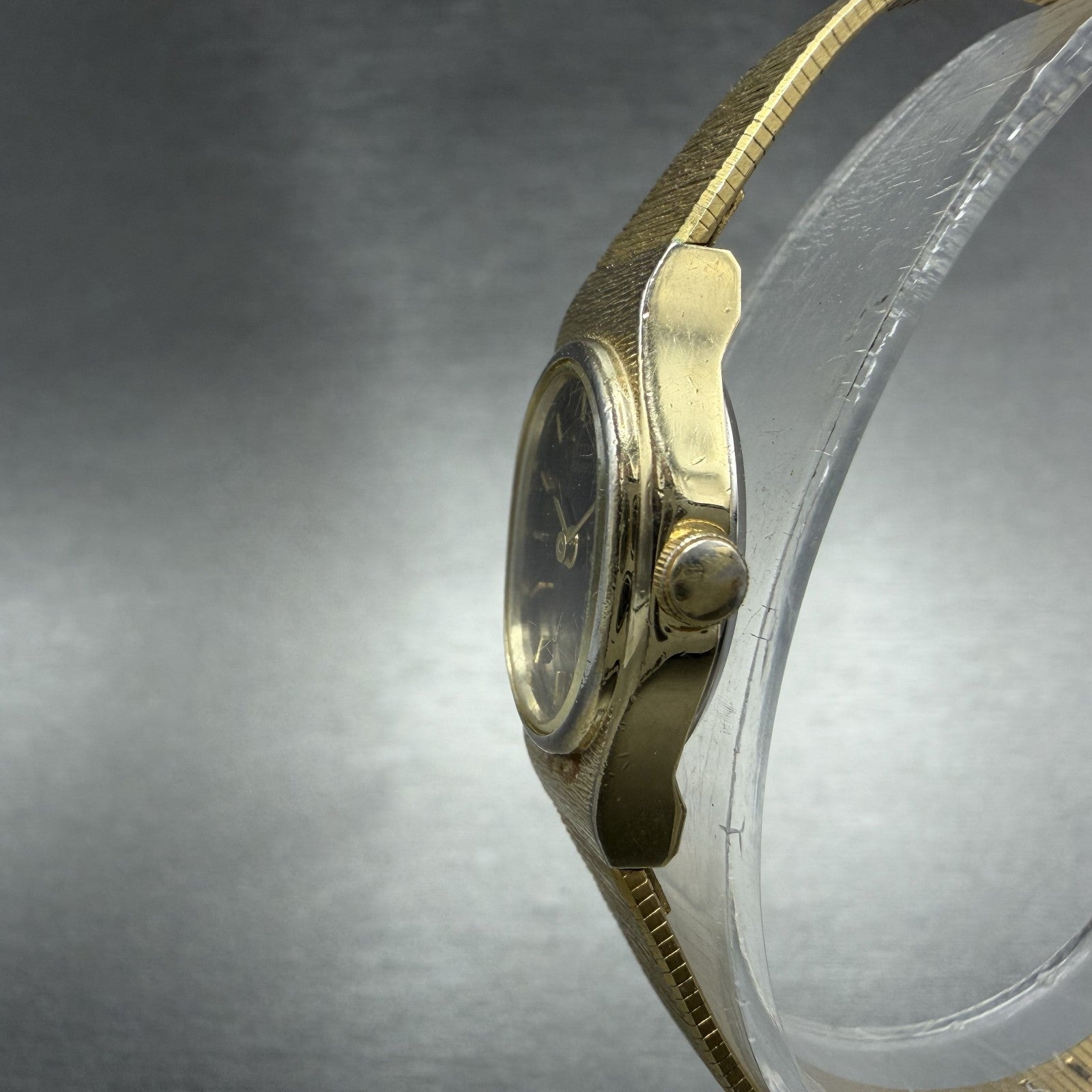 Citizen CQ Watch Women 16mm Black Dial Gold Tone Oval 3220-S16598 New Battery2