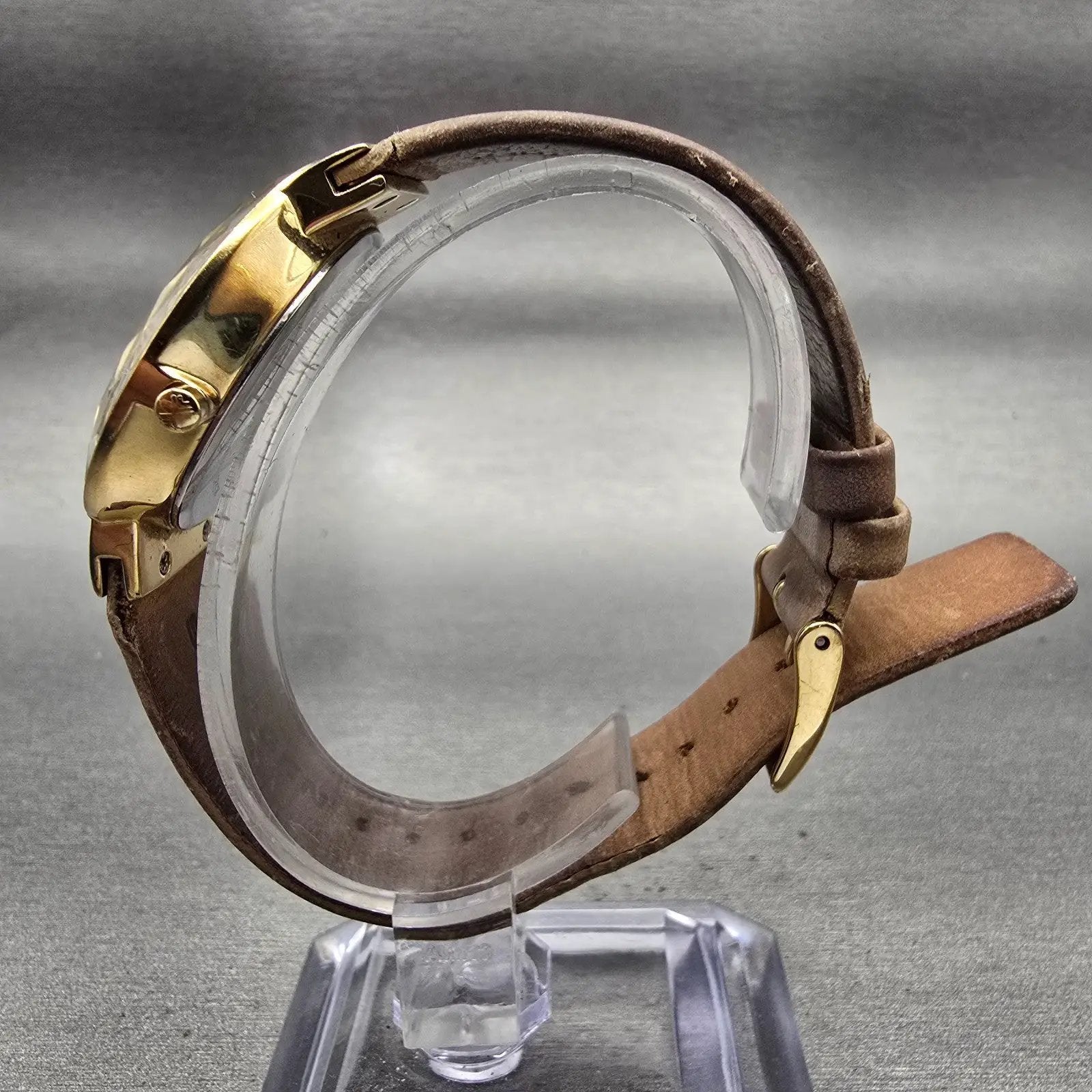 Skagen Watch Women 34mm MOP Dial Gold Tone Date Round SKW2166 New Battery6