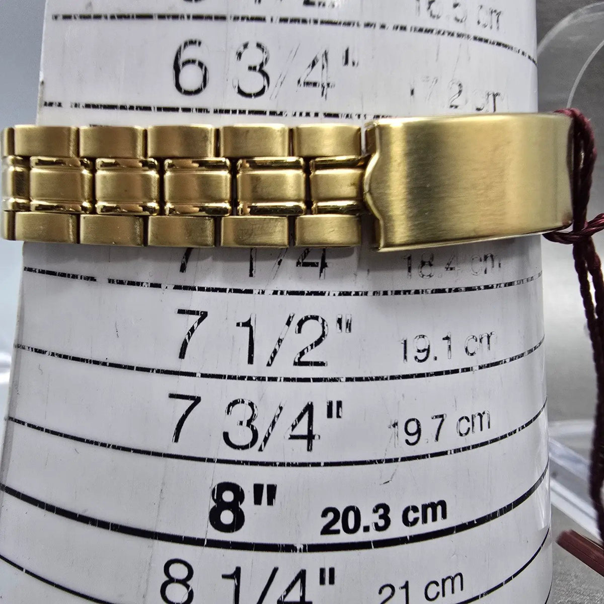 Wittnauer Watch Women 25mm Gold Dial Gold Tone Date Round 15M04 New Battery11