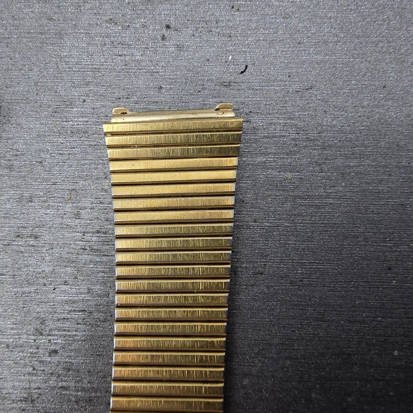 Seiko Bracelet 18mm Stainless Steel Gold Tone Tri Folding Clasp VTG Japan G10161