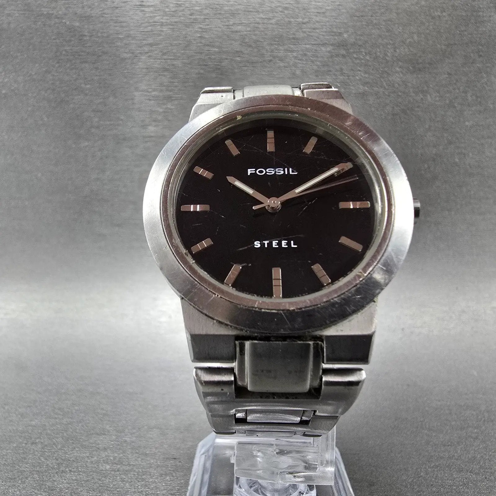 Citizen Eco-Drive Watch Women 25mm Black Dial Two Tone Round E030-H26647 Runs GH11
