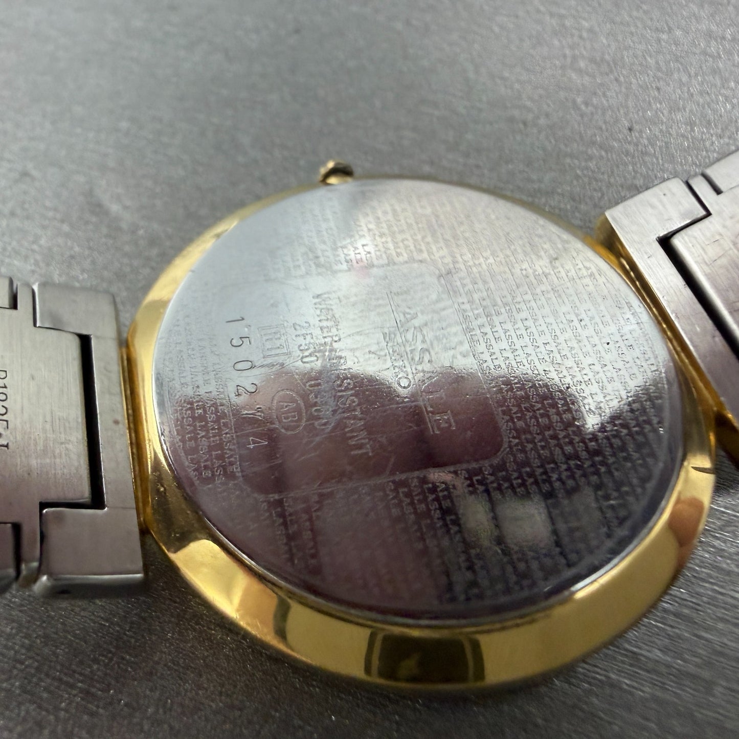 Seiko Lassale Watch Unisex 32mm White Dial Two Tone Round 2F50-0360 New Battery10