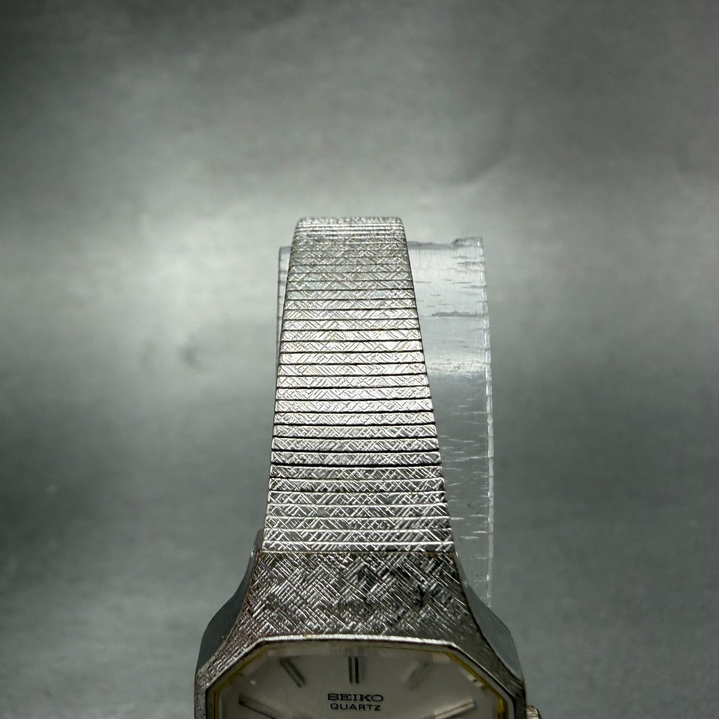 Seiko Watch Women 21mm Silver Dial Silver Tone Octagon 2621-5100 New Battery4