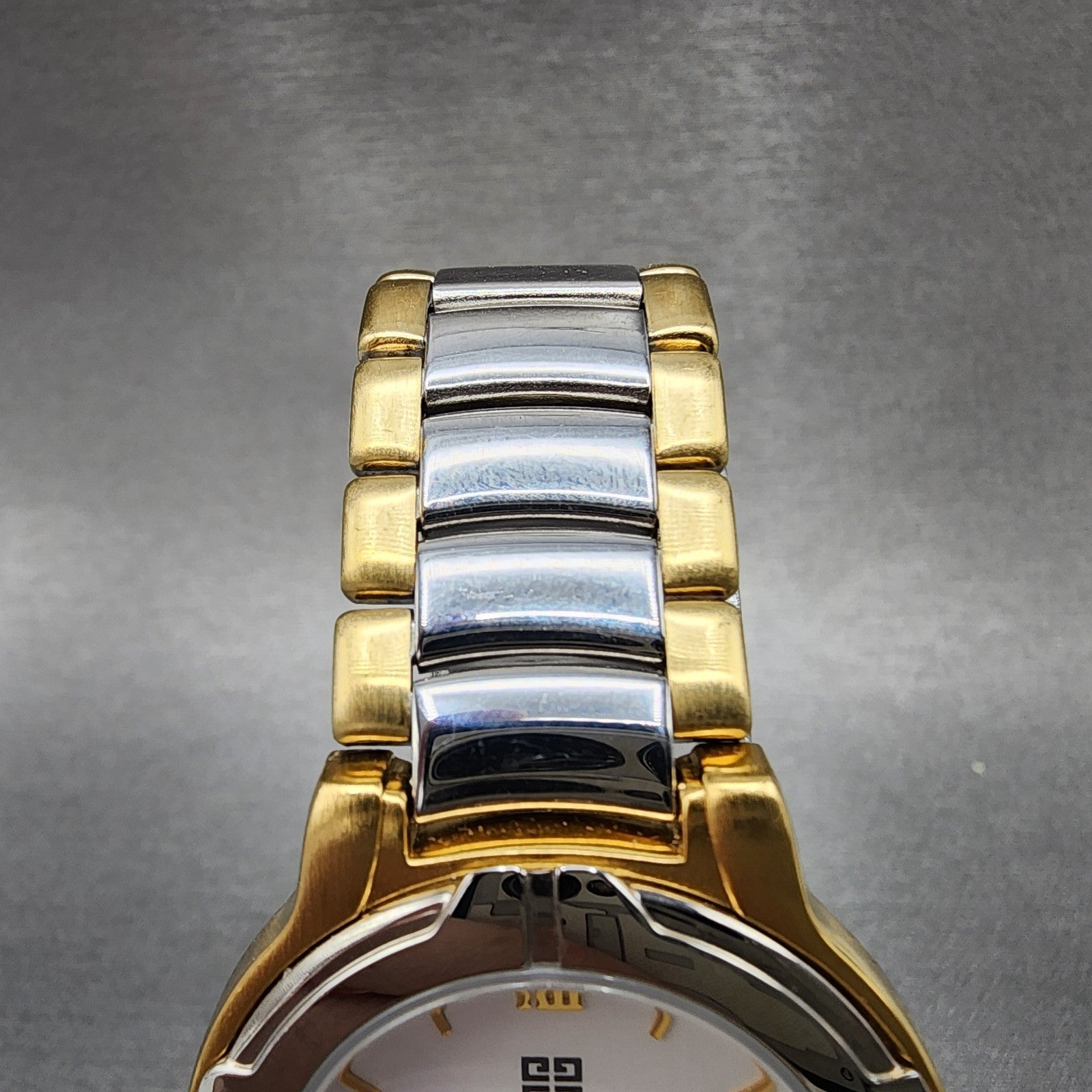 Givenchy Watch Women 34mm White Dial Two Tone Date Round New Battery4