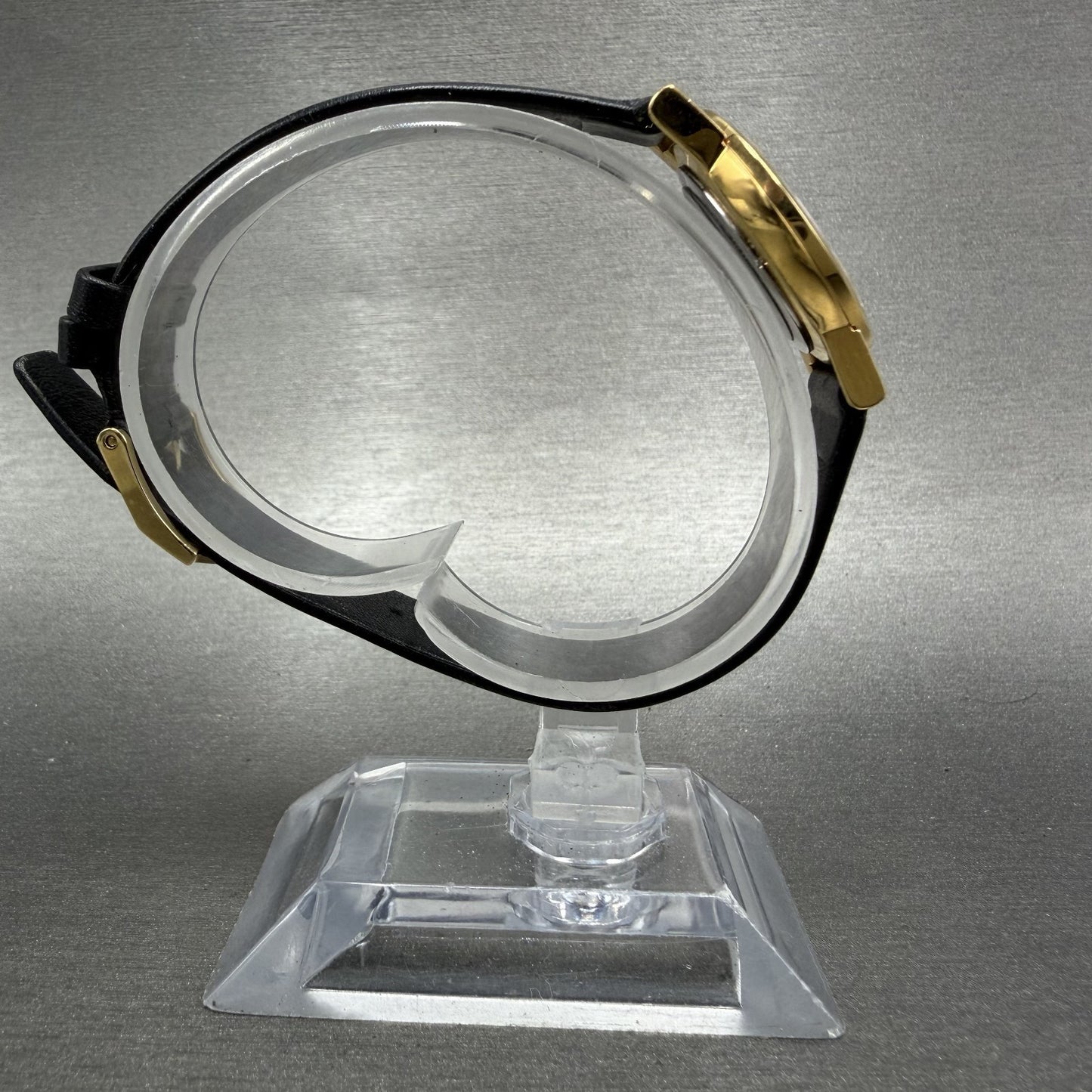 Movado Museum Watch Women 25mm Black Dial Gold Round 87.A1.845 New Battery8
