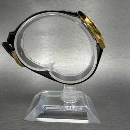 Movado Museum Watch Women 25mm Black Dial Gold Round 87.A1.845 New Battery8