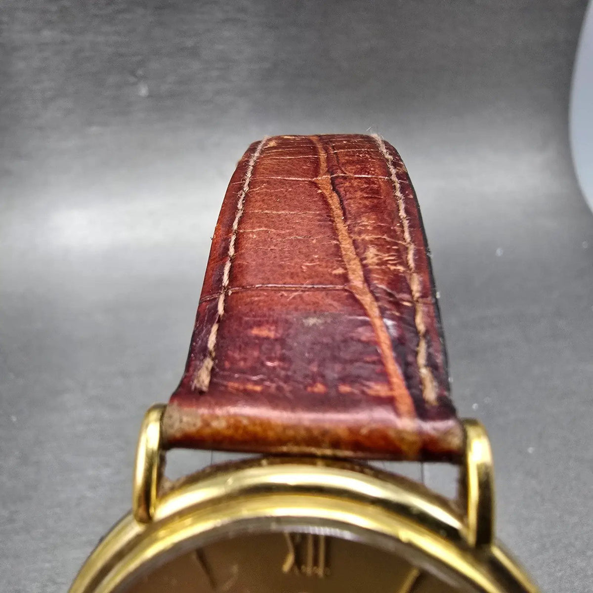 Movado Watch Men 34mm Gold Dial Gold Tone Round 87-E4-885 New Battery VTG4