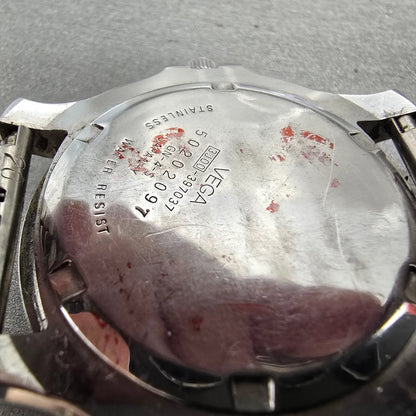 Citizen Vega Dive Watch Men 40mm Black Dial Steel Daydate 3J00-397037 NewBattery9