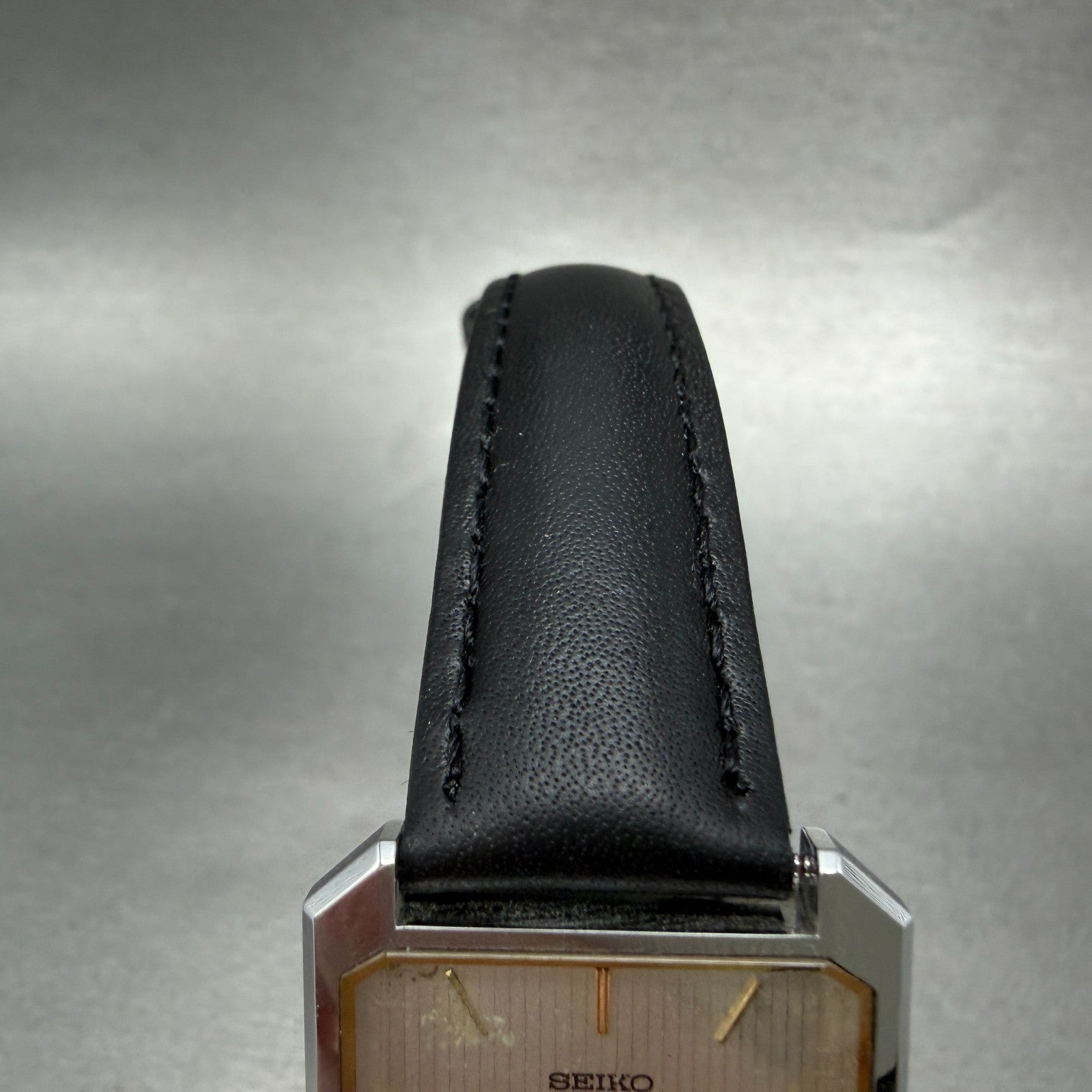 Seiko Dolce Tank Watch Men 26mm Silver Dial Silver Tone 9521-5060 New Battery4
