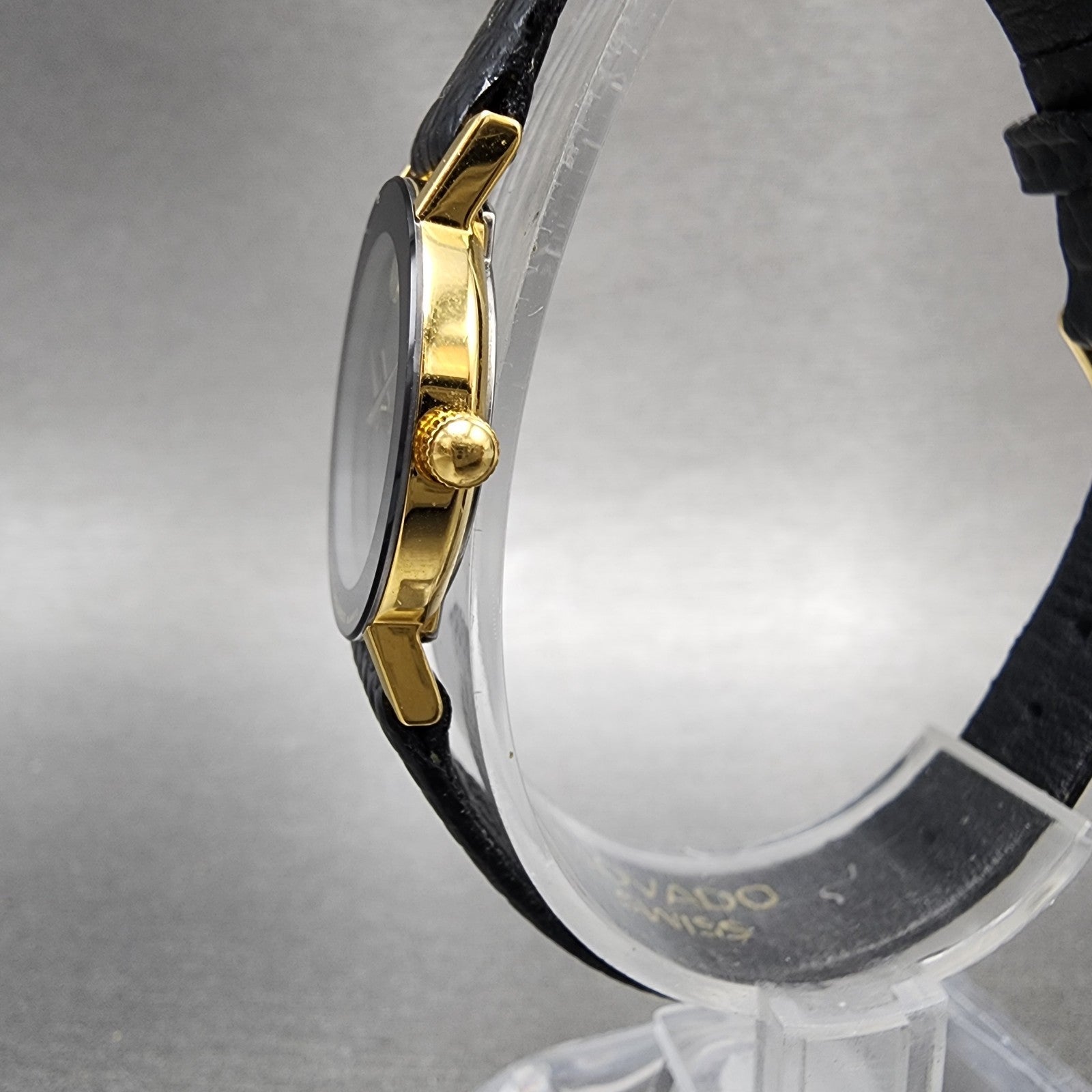 Movado Museum Watch Women 23mm Black Dial Black Tone Round 88.C1.825.2 New Batt2