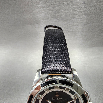 Bulova Watch Women 32mm MOP Dial Silver Tone Round 98P118 New Battery4