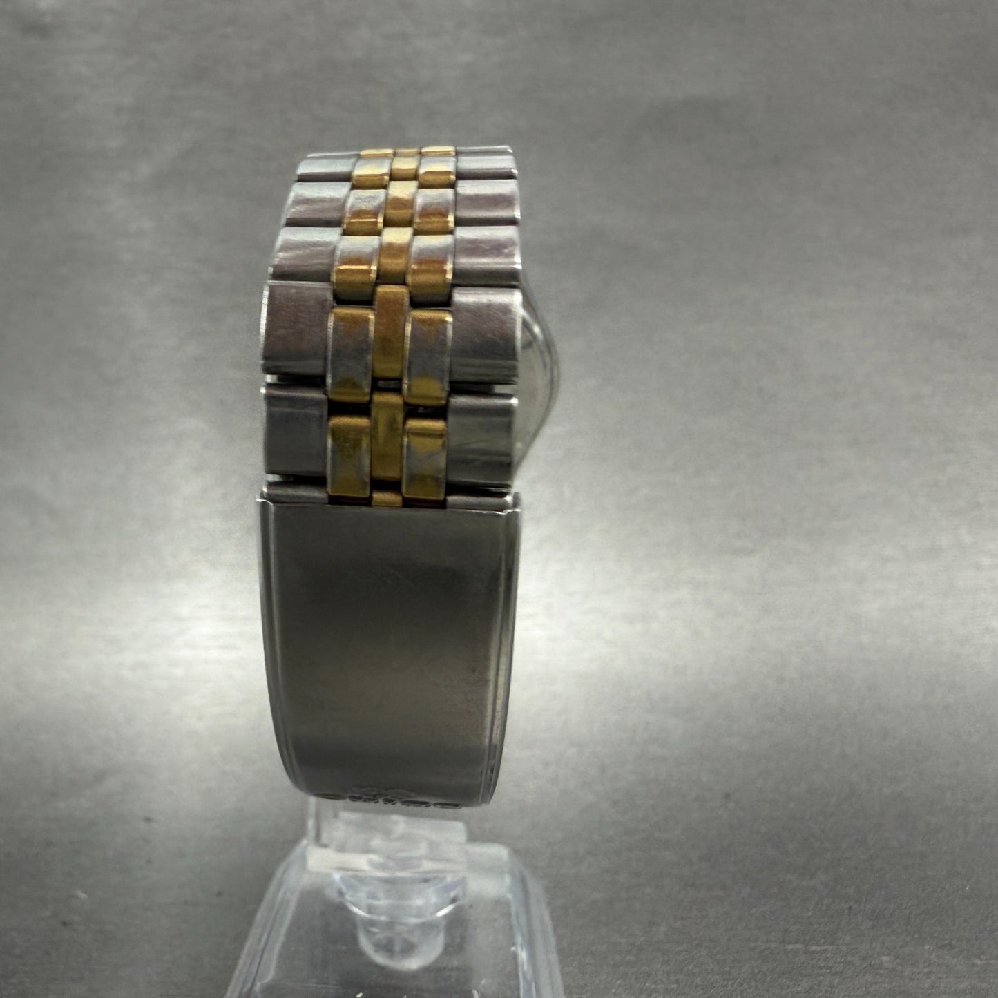 Seiko SQ Watch Men 34mm Silver Dial Two Tone Daydate Round 5H23-7009 New Battery8
