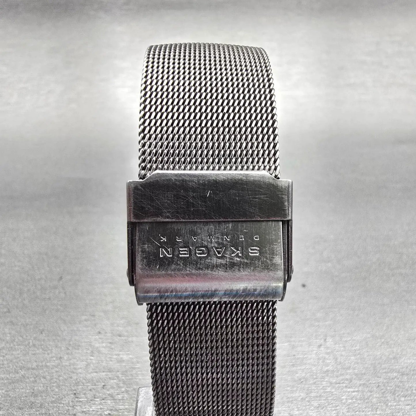 Skagen Ultra Slim Watch Men 34mm Black Dial Titanium  Round 233LTTM New Battery7