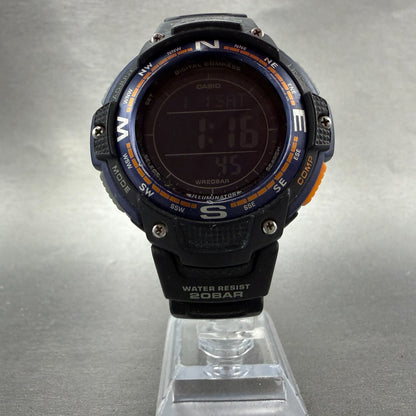 Casio SGW-100  Twin Sensor Watch Men 48mm Blue Black Alarm Chrono New Battery5