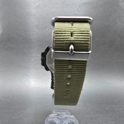 Casio Protrek Watch Men 51mm Gray Dial Green Triple Sensor Solar PRW-6000SG Runs7