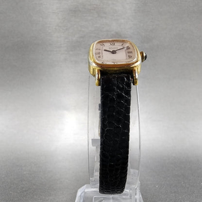 Seiko Watch Women 16mm White Dial Gold Tone Rectangle 14006560 New Battery5