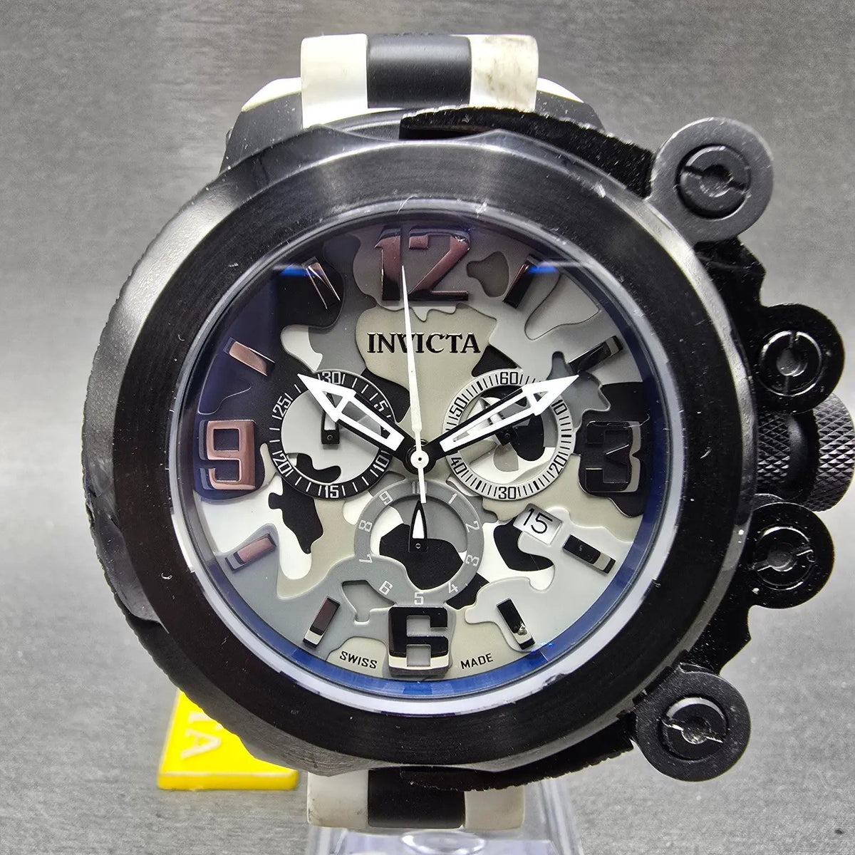 Invicta Coalition Forces Chronograph Watch Men Camo Dial Black Date 11671 NewBat0