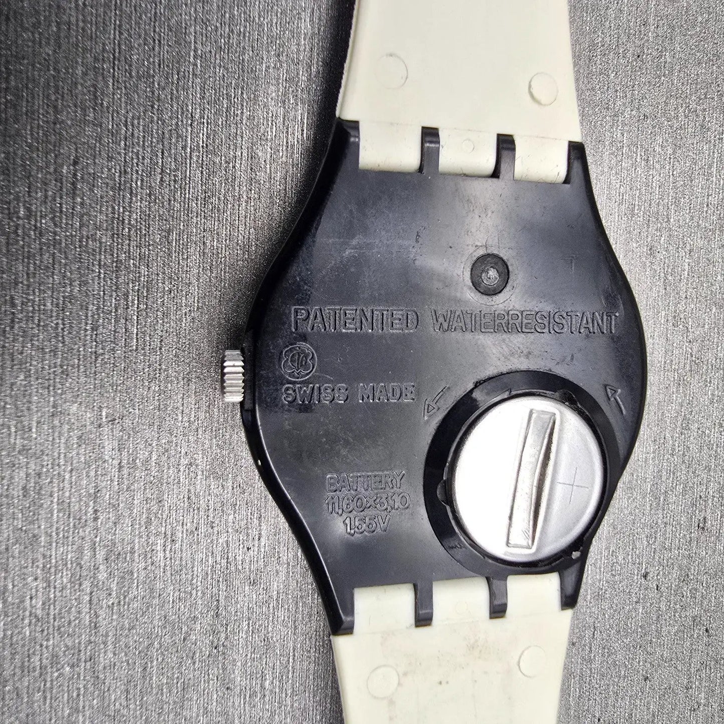 Swatch LOOKA Watch Men Blue Dial Black Tone Round GZ700 New Battery Vintage10