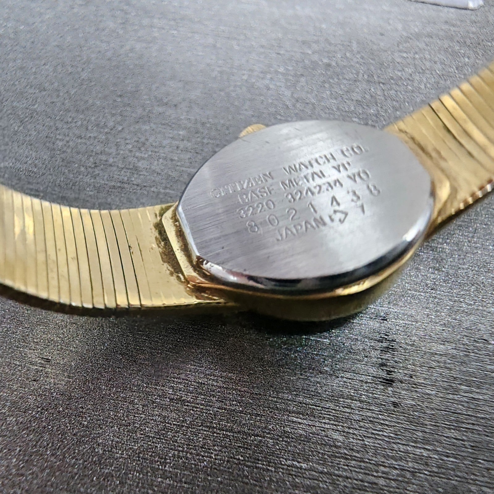 Citizen CQ Watch Women 17mm Black Dial Gold Tone Round 3220324234 New Battery7