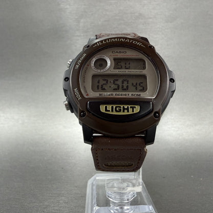 Casio Illuminator Watch Men 44mm Digital Brown Alarm Chrono W89H New Battery5