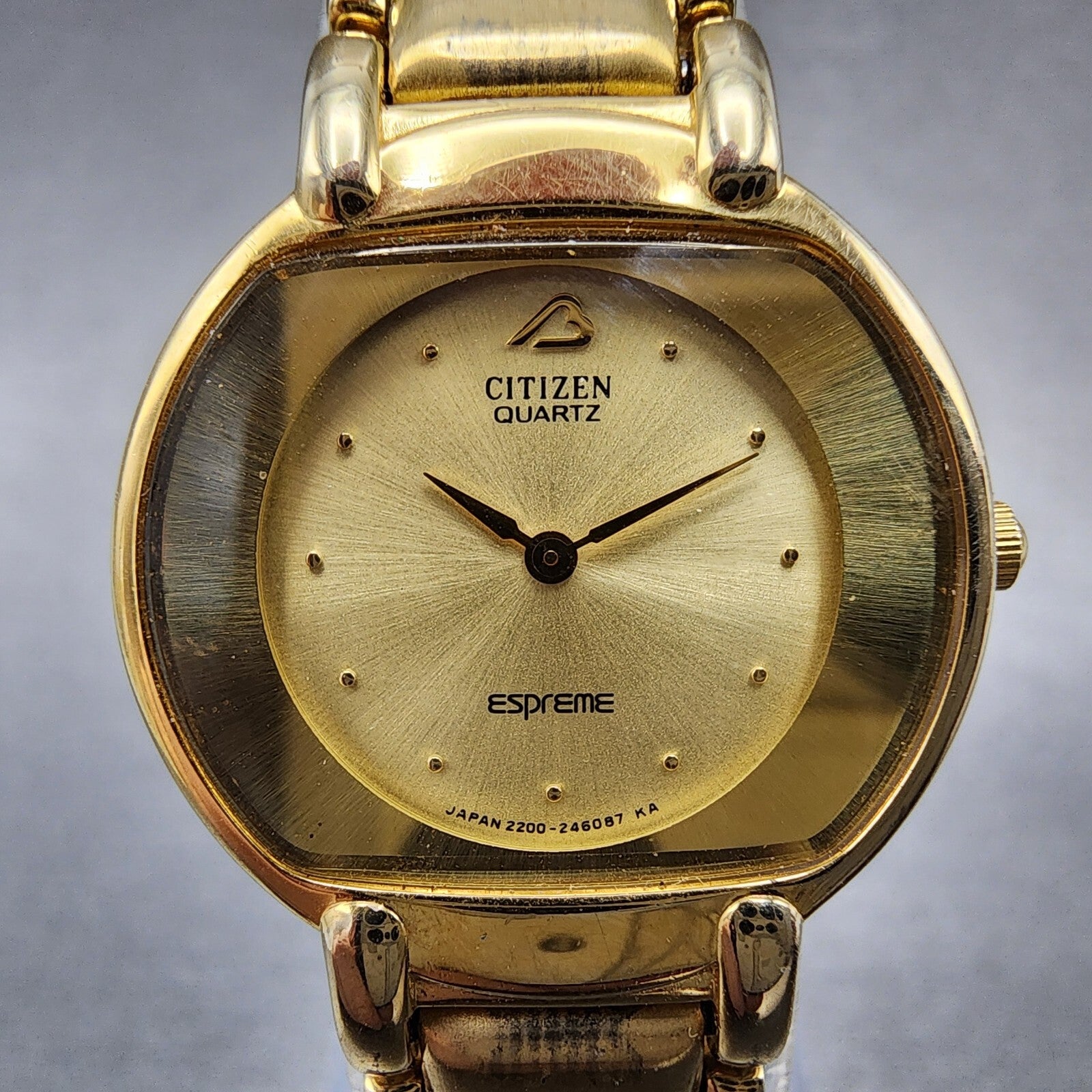 Citizen Espreme Watch Women 23mm Gold Dial Gold Tone 2200246087 New Battery1