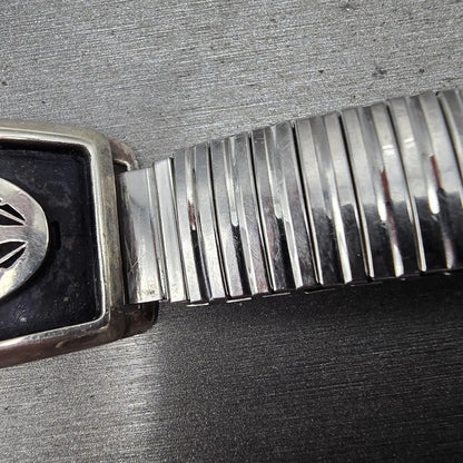 Navajo Sterling Silver Watch Band Tips 17mm Eagle Feather Design Vintage3