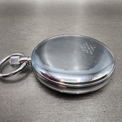 Seiko Pocket Watch Men 50mm White Dial Silver Tone 75500010 PARTS11