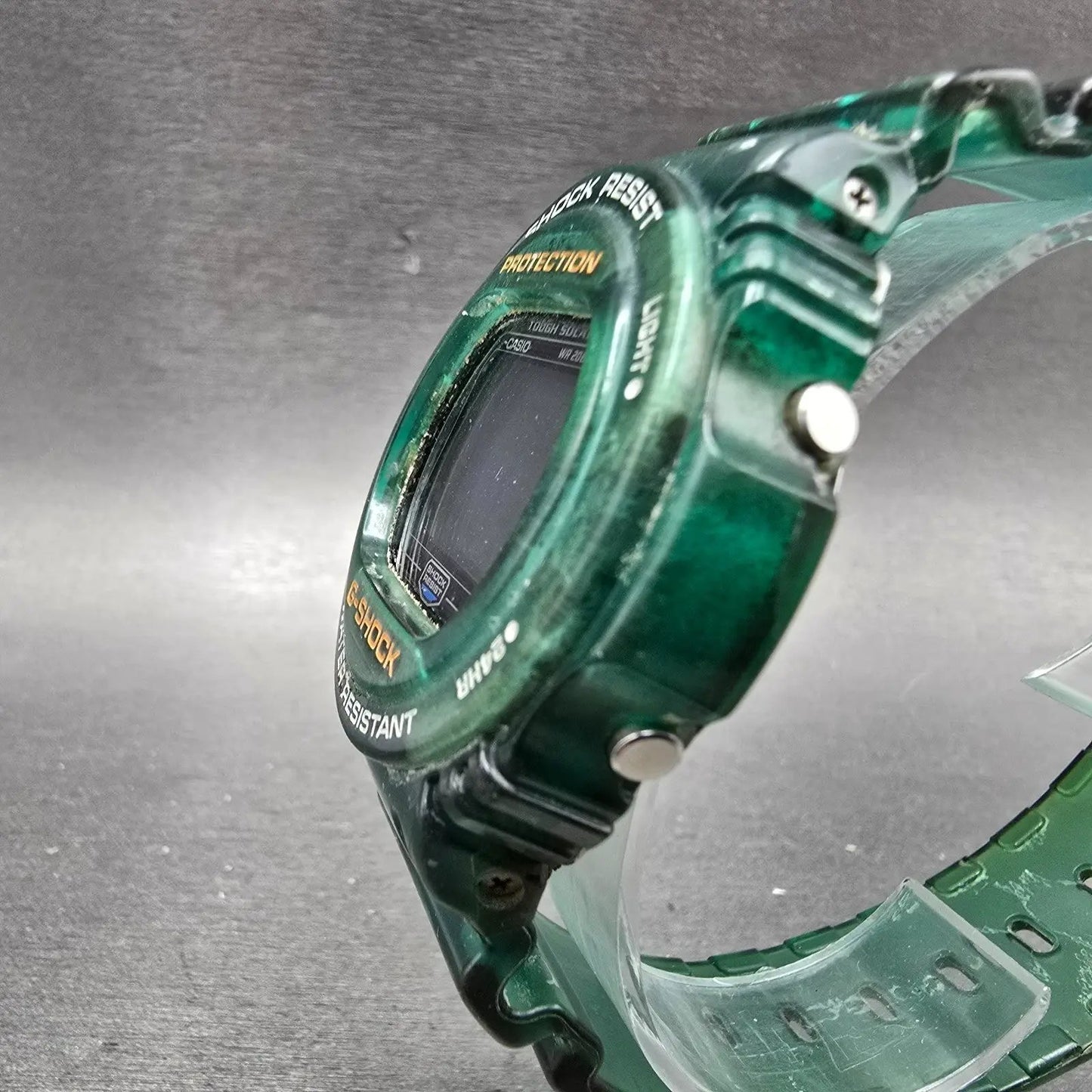Casio G-Shock GL-240 Watch Men 45mm Green Alarm Chronograph Daydate Solar PARTS3