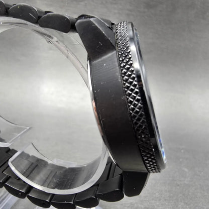 Citizen Eco-Drive Nighthawk Chronograph Watch Men 43mm Black Dial Black Runs JKN3