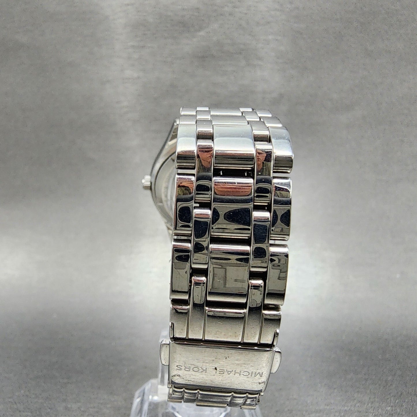 Michael Kors Kiley Watch Women 35mm Crystal Dial & Bezel Dadyate Silver Tone7