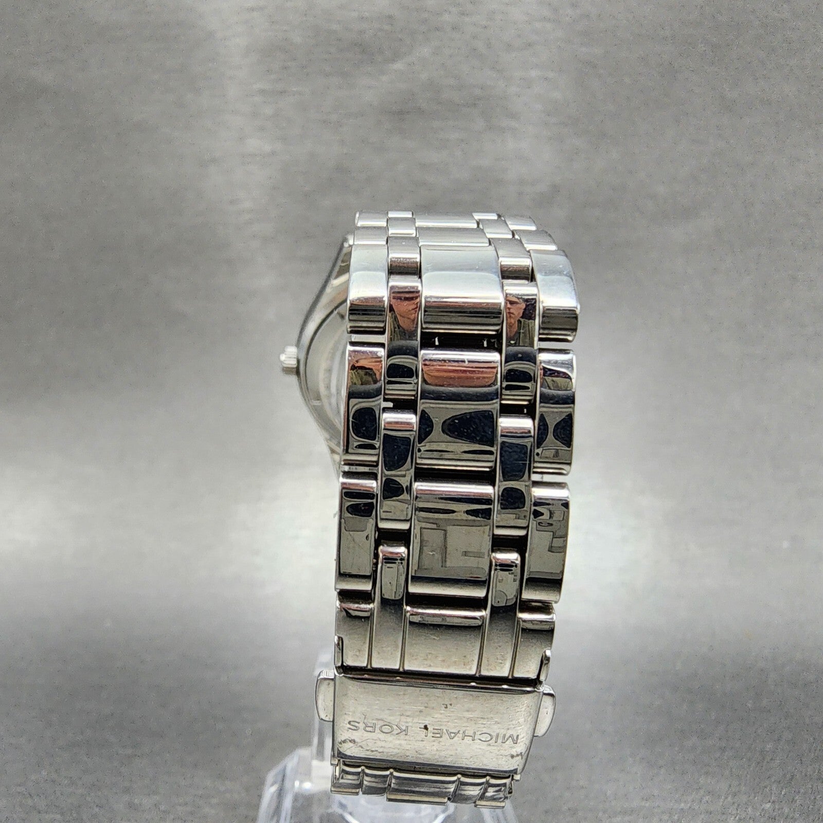 Michael Kors Kiley Watch Women 35mm Crystal Dial & Bezel Dadyate Silver Tone7