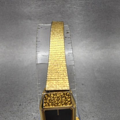 Citizen CQ Tank Watch Women 13mm Black Dial Gold Tone 2250223373 New Battery4