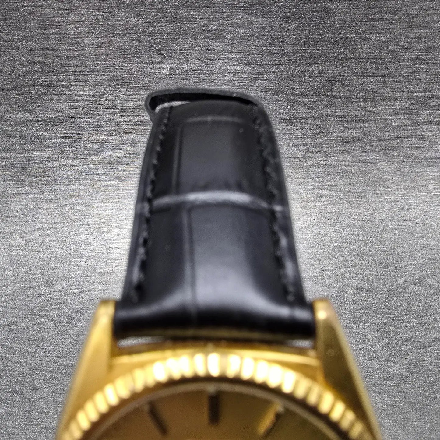 Seiko President Watch Men 35mm Gold Dial Gold Tone Daydate 7N43-8111 New Battery4