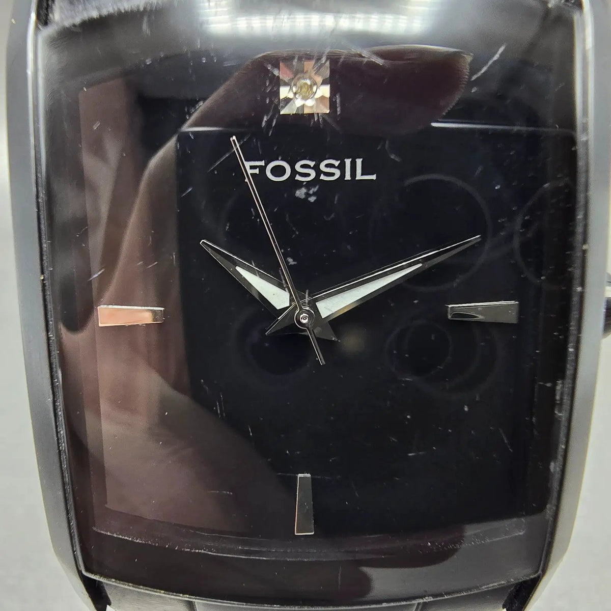 Fossil Arkitekt Tank Watch Men 34mm Black Dial Black Tone FS-4159 New Battery1