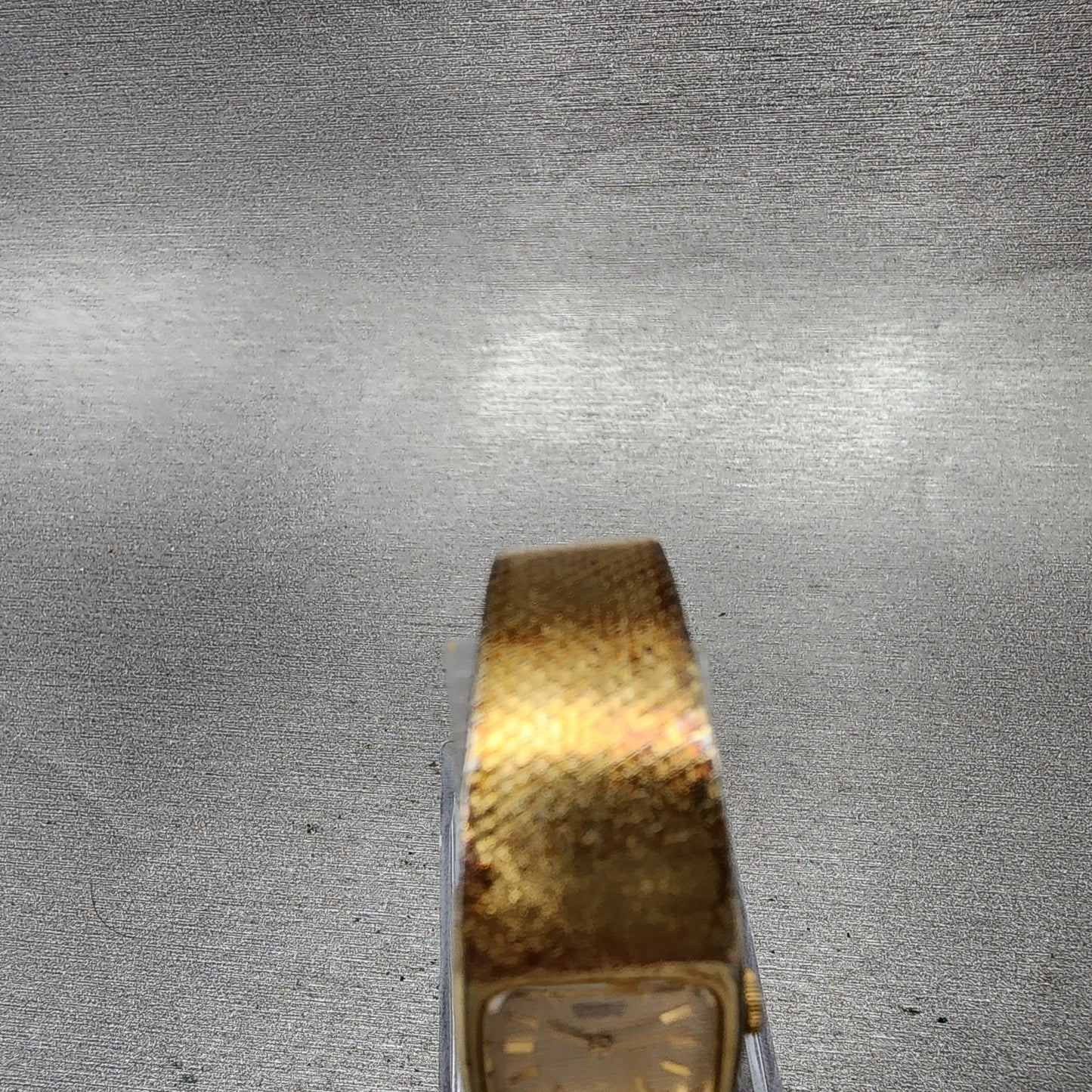 Seiko Tank Watch Women 16mm Champagne Dial Gold Tone Rectangle 163269 New Batt4