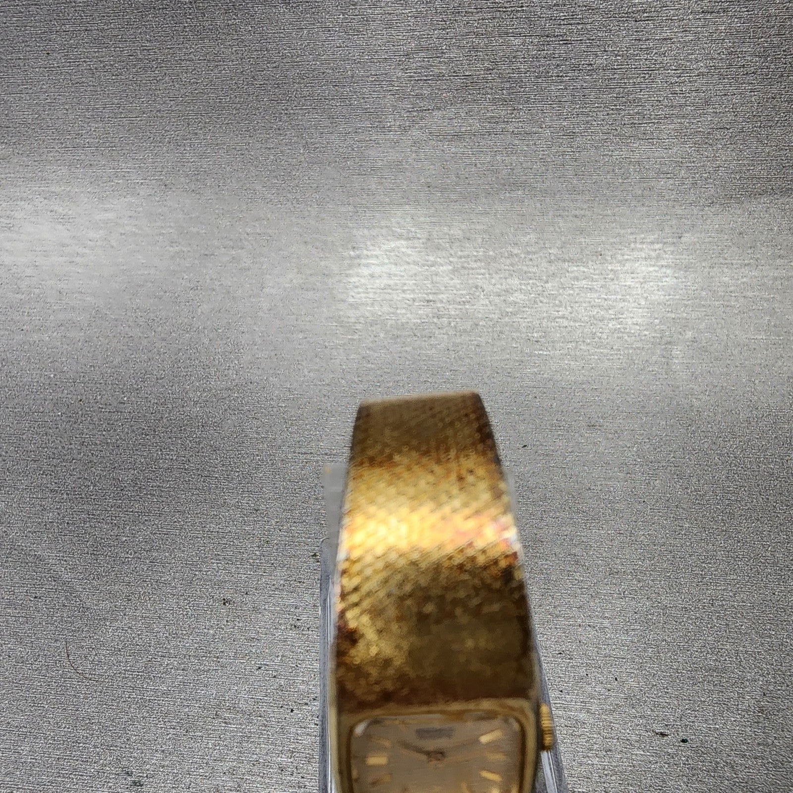 Seiko Tank Watch Women 16mm Champagne Dial Gold Tone Rectangle 163269 New Batt4