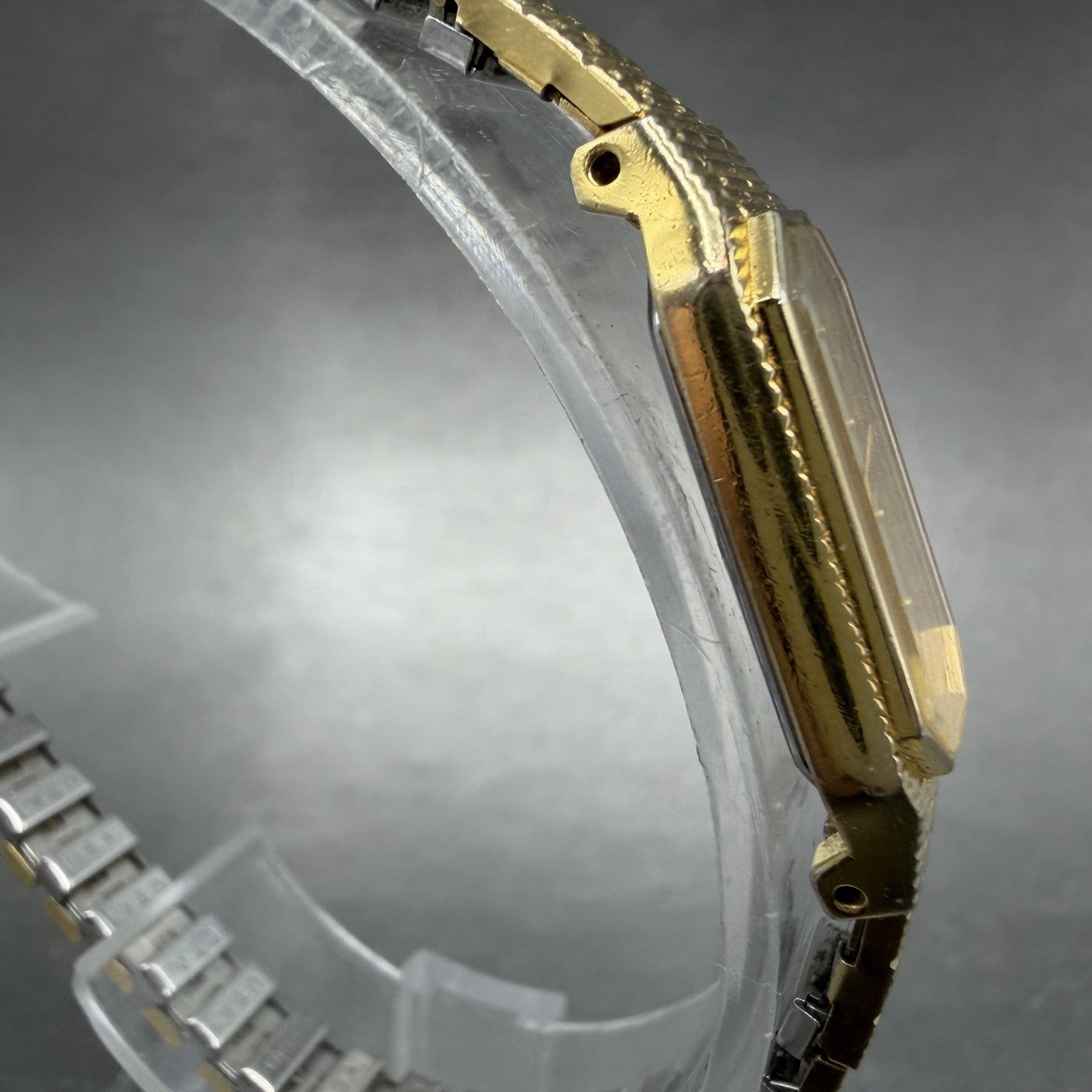 Citizen Watch Women 13mm Champagne Dial Gold Tone Octagon 5421-S64363 New Batt3