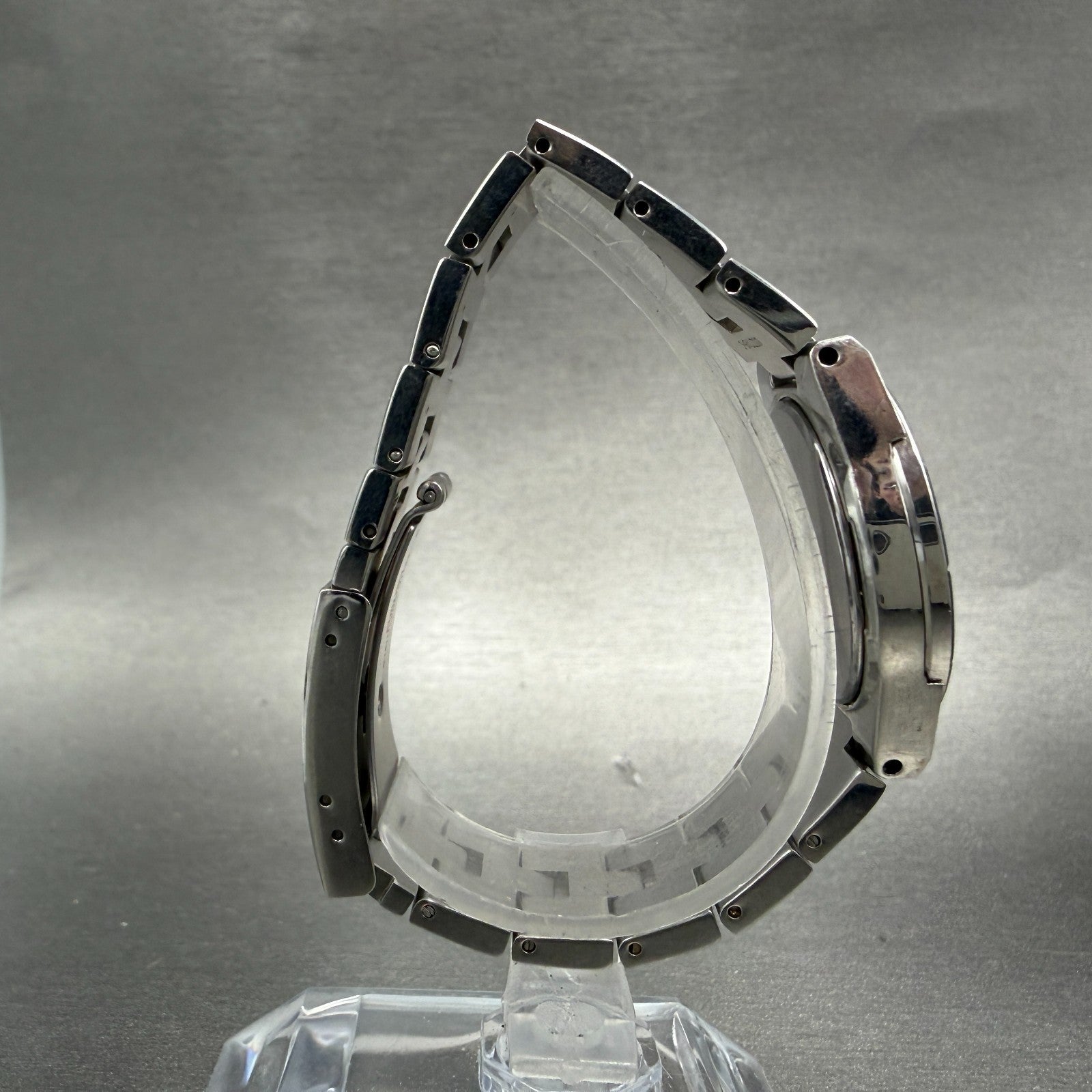 Seiko Lukia Watch Women 28mm Black Dial Silver Tone Date 7N82-0620 New Battery8