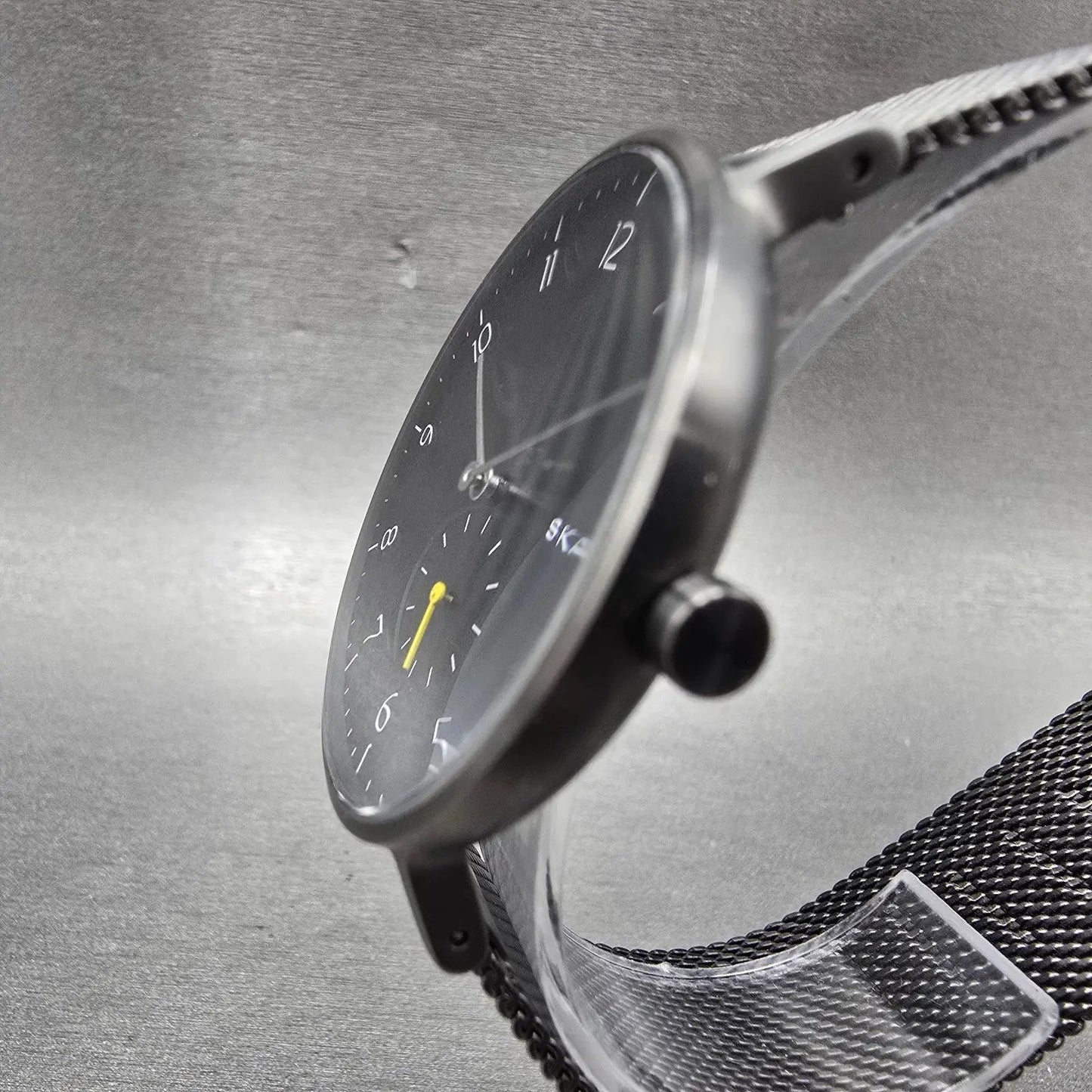 Skagen Watch Men 40mm Black Dial Black Tone Round SKW6470 PARTS NO BACK!!!!!!3