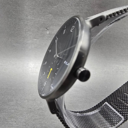 Skagen Watch Men 40mm Black Dial Black Tone Round SKW6470 PARTS NO BACK!!!!!!3