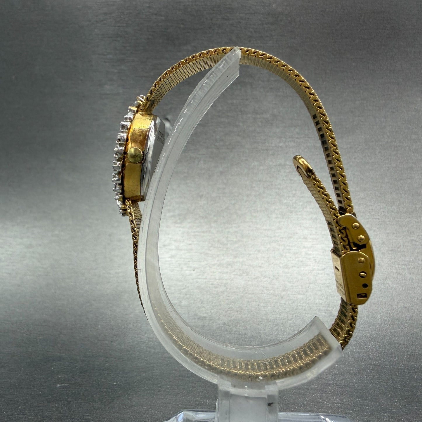 Armitron Deauville Watch Women 14mm Champagne Dial Gold Tone Oval PARTS7