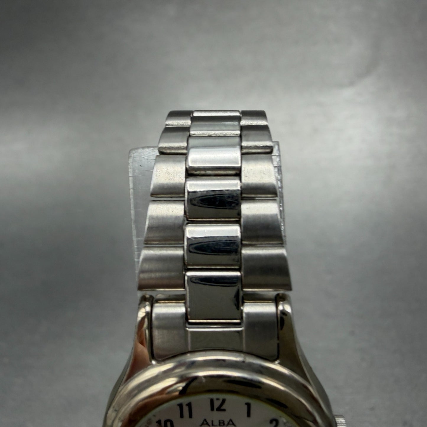 Seiko Alba Watch Women 23mm Silver Dial Silver Tone Date V782-X104 New Battery4