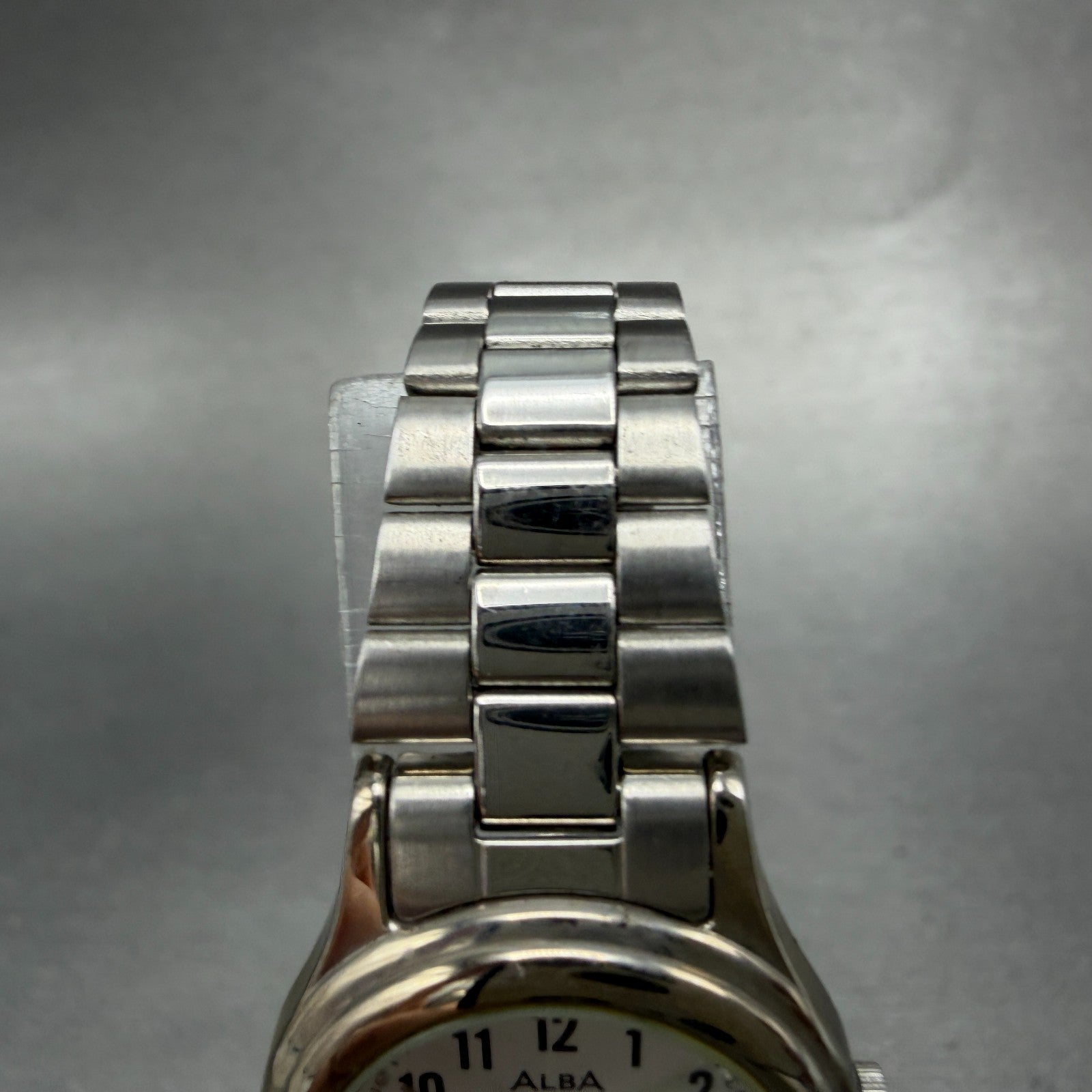 Seiko Alba Watch Women 23mm Silver Dial Silver Tone Date V782-X104 New Battery4