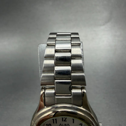 Seiko Alba Watch Women 23mm Silver Dial Silver Tone Date V782-X104 New Battery4