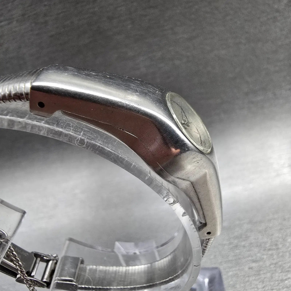 Seiko Watch Women 18mm Silver Dial Silver Tone Oval 11-7560 Manual Wind Vintage3