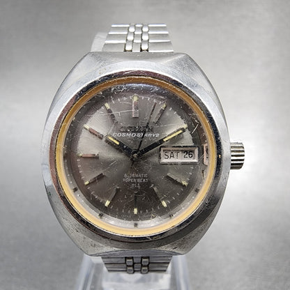 Citizen Cosmostar V2 Watch Women 27mm Gray Dial Silver Tone Date Automatic Runs