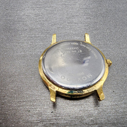 Movado Museum Watch Women 26mm Black Dial Gold Tone Round 87 E4 0814 New Batt9